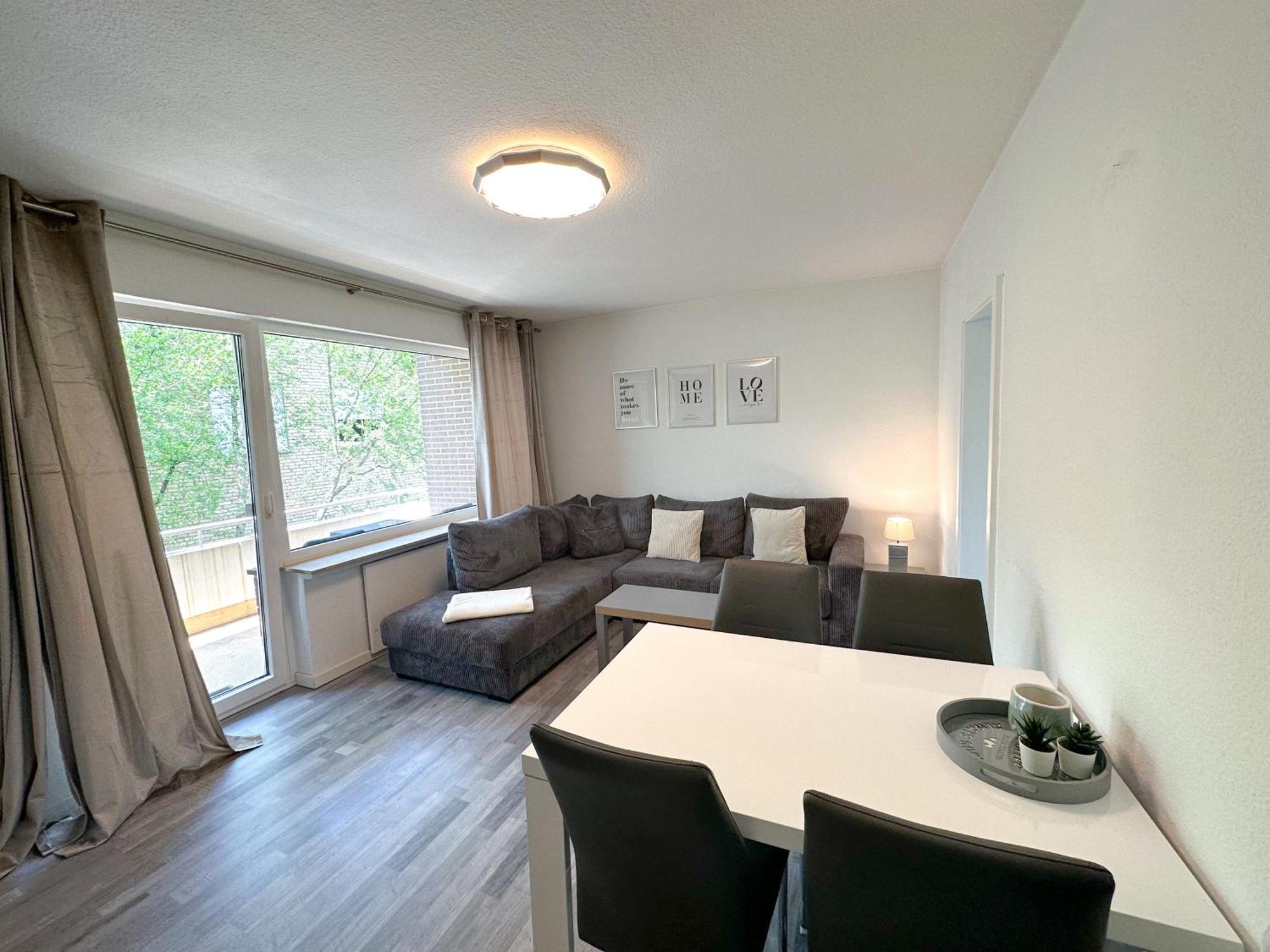Stilvolles, Frisch Renoviertes 2Zi Apartment Mit Kueche Und Balkon In Kliniknaehe Bad Oeynhausen Esterno foto